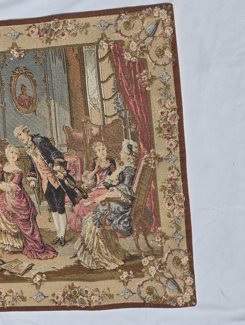 Medeival  Vintage French Amazing Tapestry Pictorial Home Decor Tapestry 3x4 ft - Picture 5 of 12